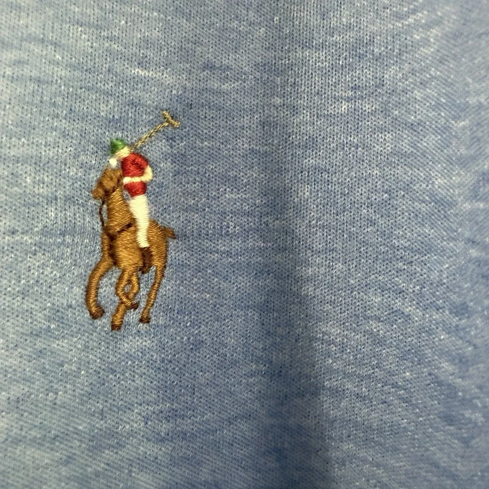 New Polo Ralph Lauren Brushed Blue Polo Shirt Mens 2XLT Tall Pima Cotton‎ Preppy
